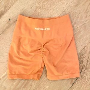 BRAND NEW ALPHALETE orange shorts